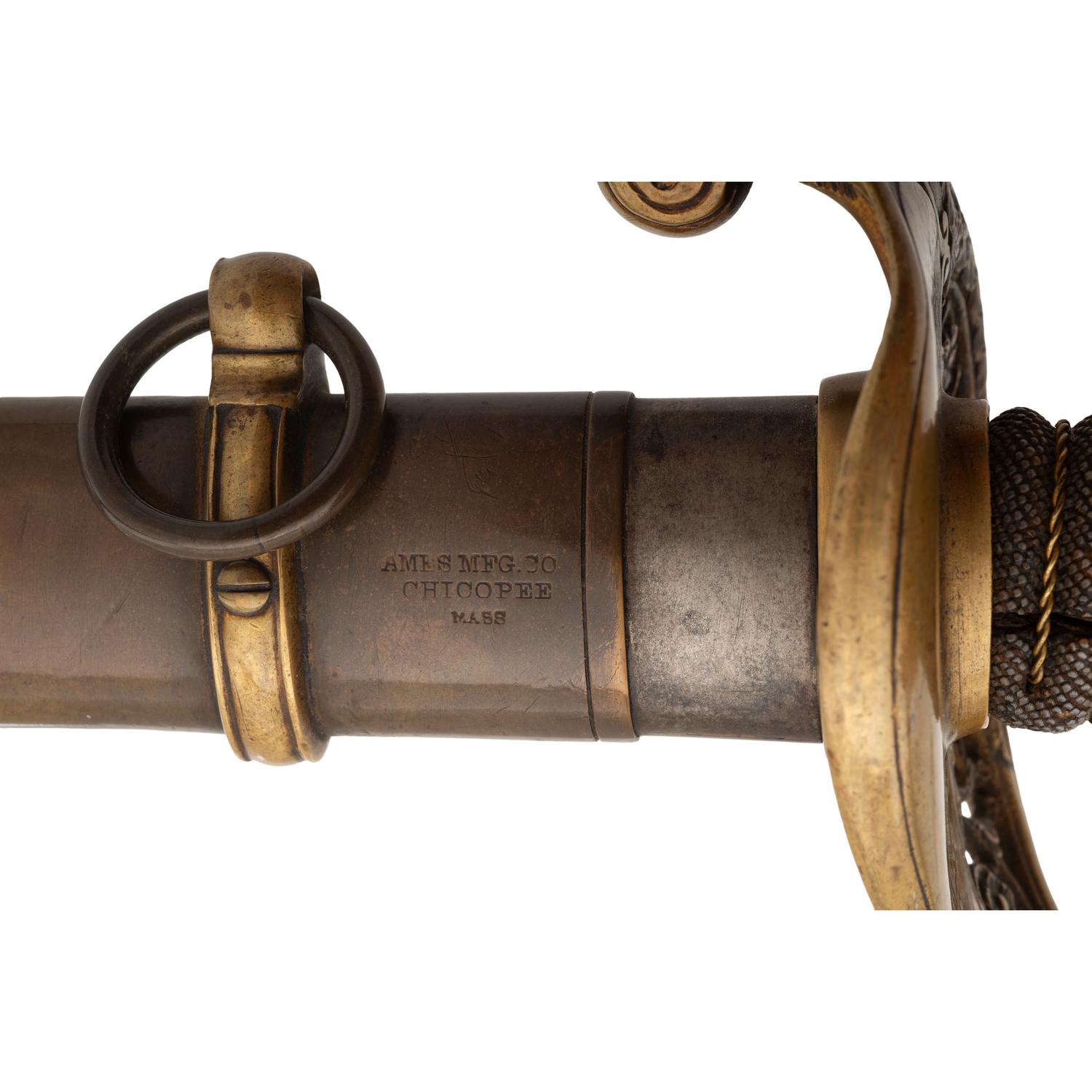 Two Ames Presentation Swords to Lt. Henry Ward (Capt.) 57th Mass Infantry WIA at Antietam, Spotsylvania & Petersburg, POW Petersburg & Post-War General