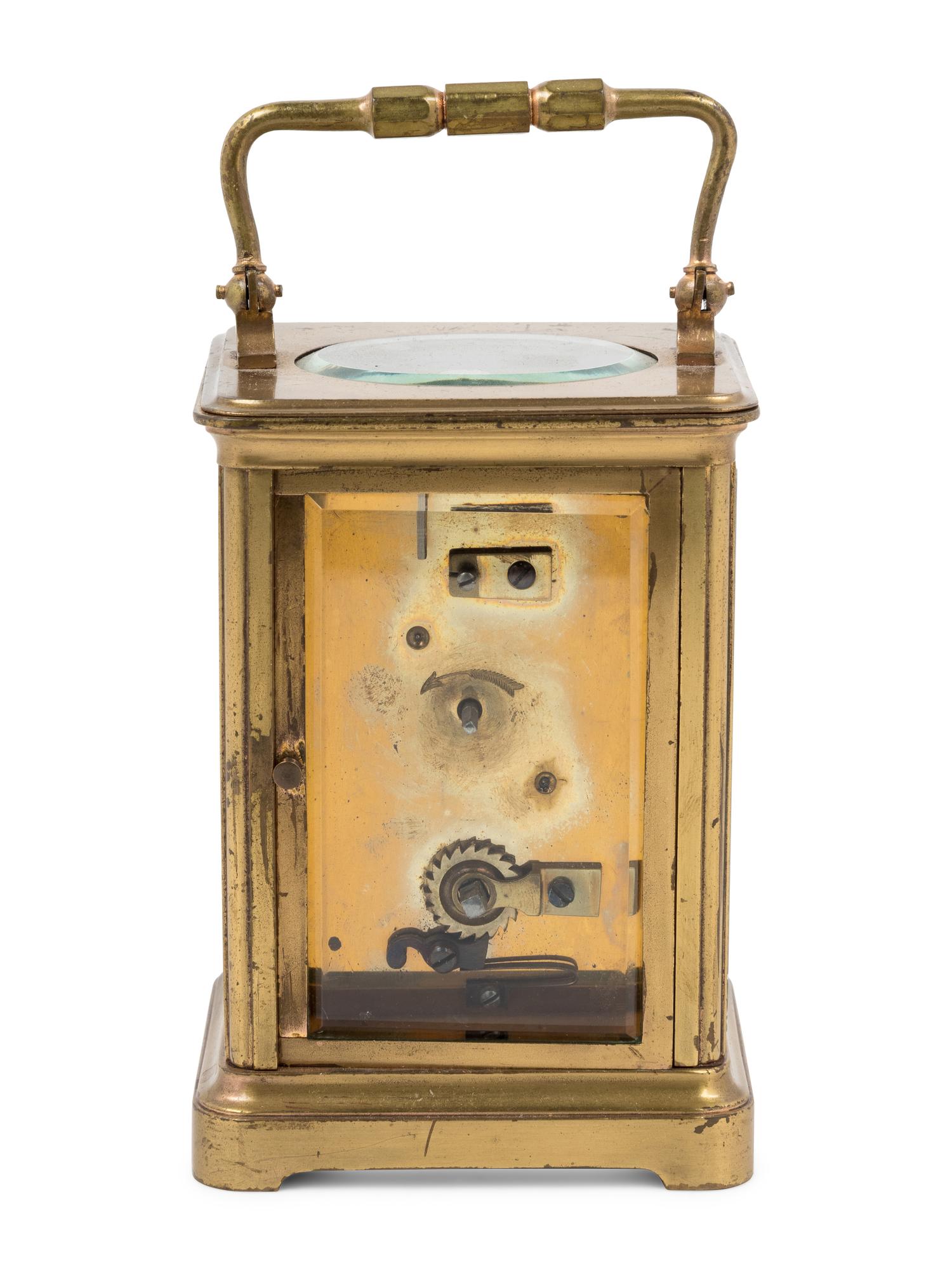 A French Brass Carriage Clock