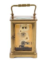 A French Brass Carriage Clock