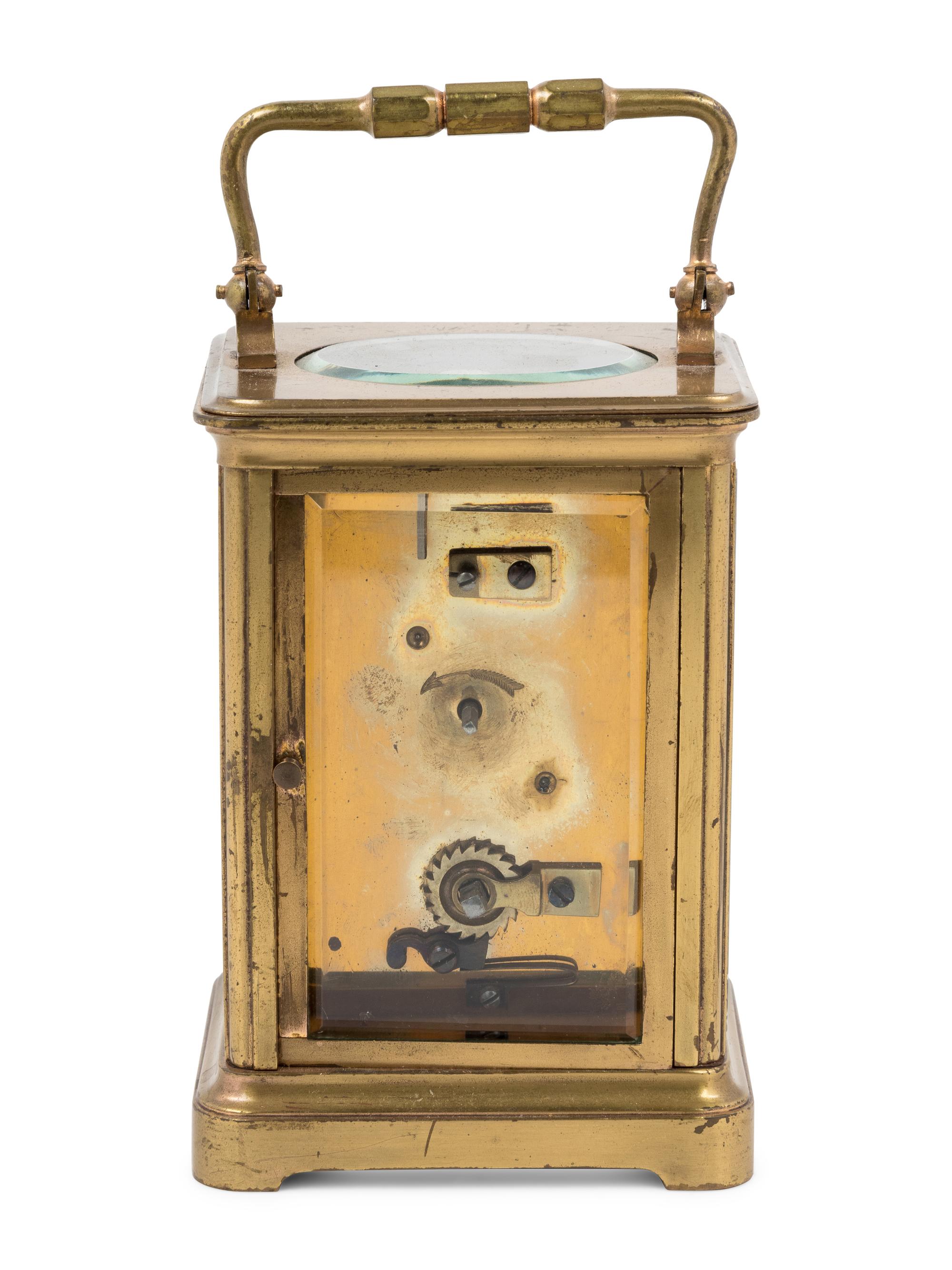 A French Brass Carriage Clock