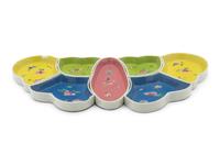 A Chinese Famille Rose Porcelain 'Butterfly' Sweetmeat Set