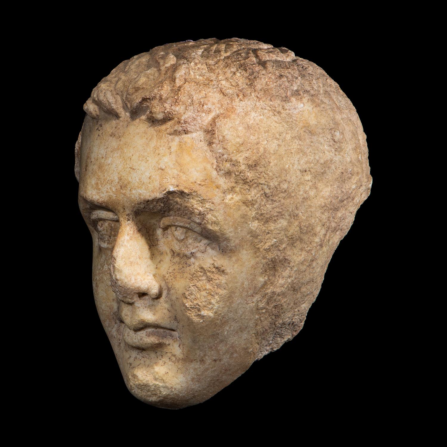 A Roman Marble Portrait Head of a Youth