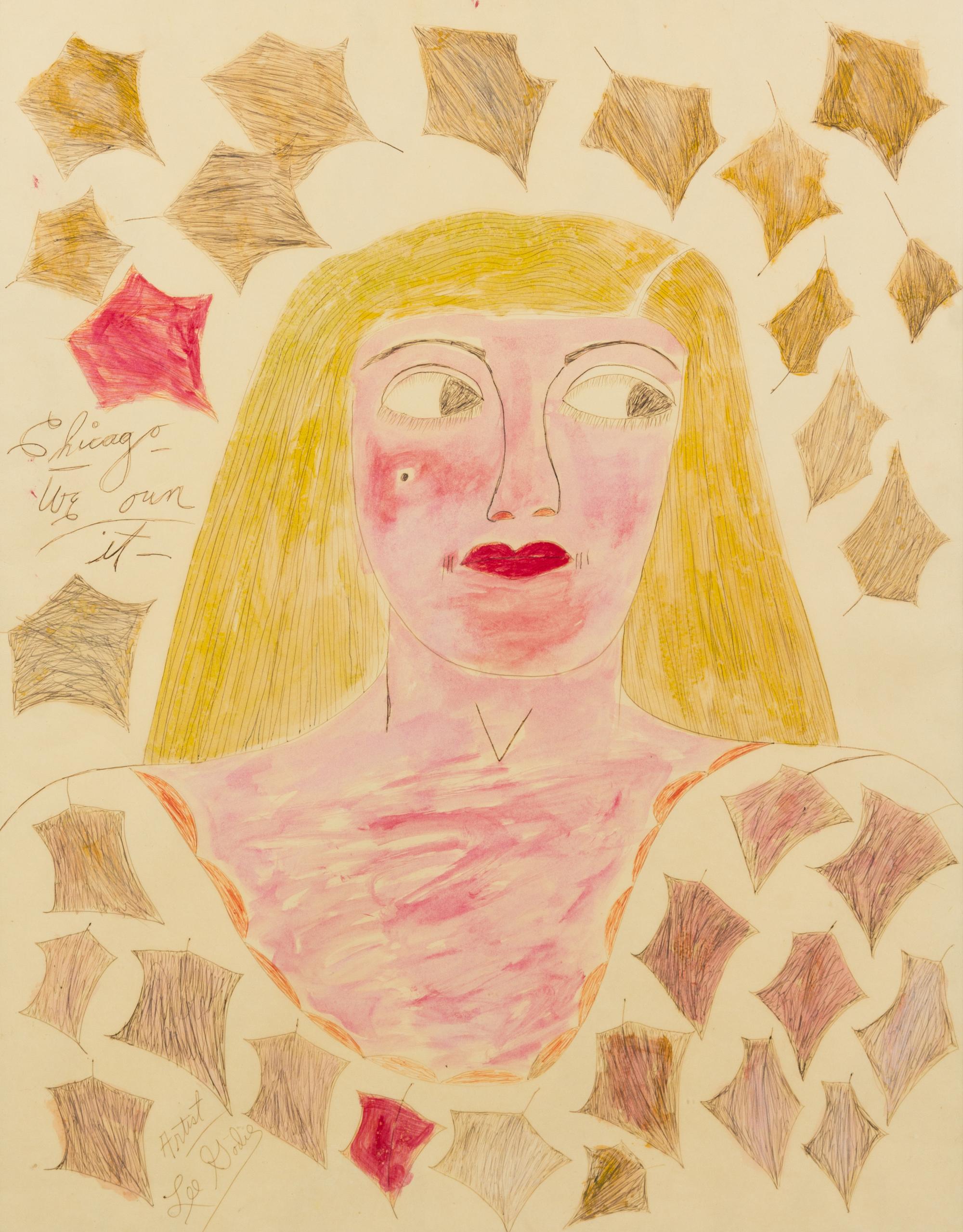 Lee Godie, (American, 1908-1994), Chicago We Own It