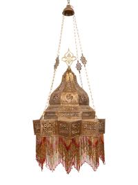 A Group of Three Syrian Brass Lanterns