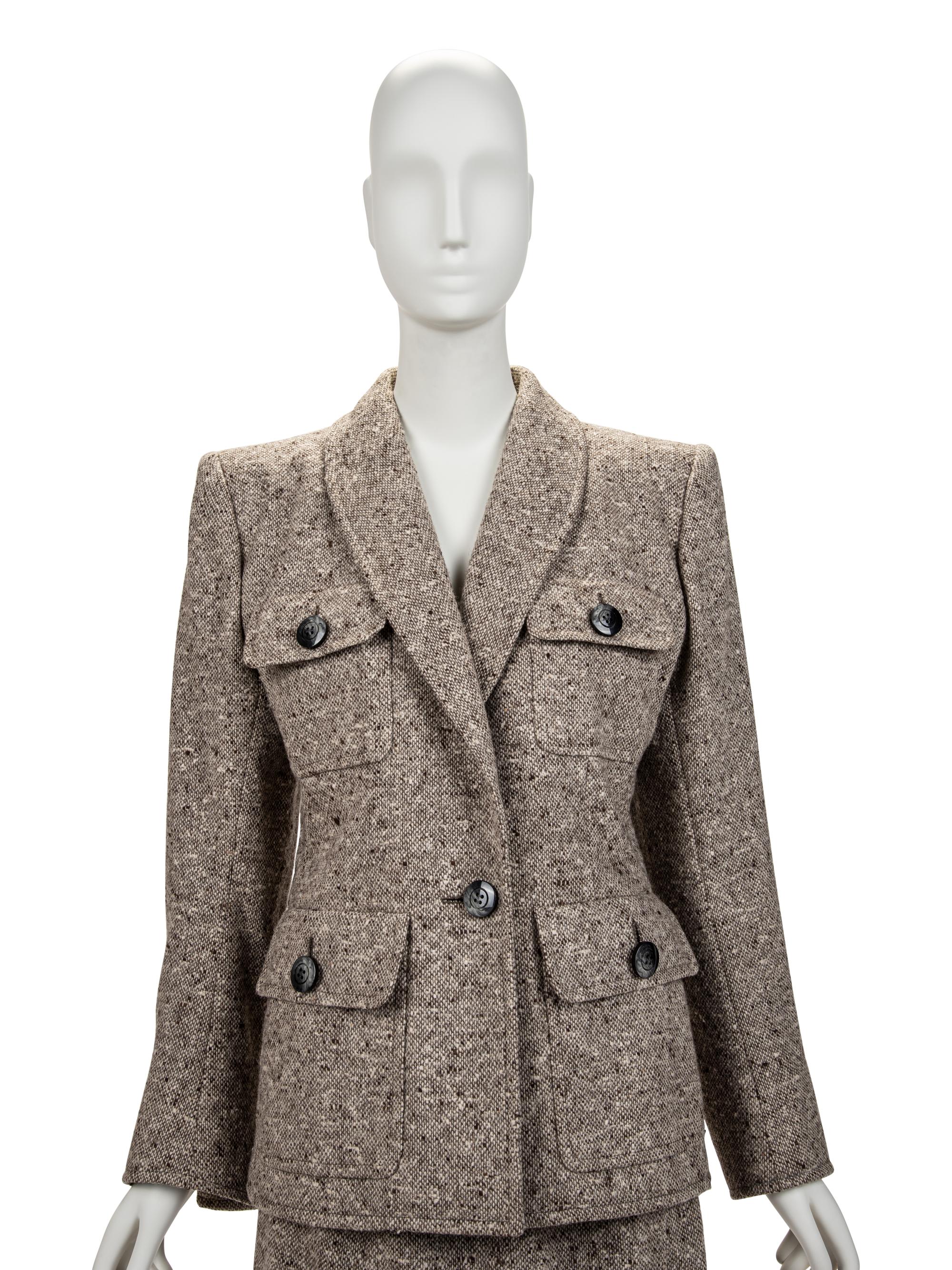 Yves Saint Laurent Haute Couture Skirt Suit, c.1983