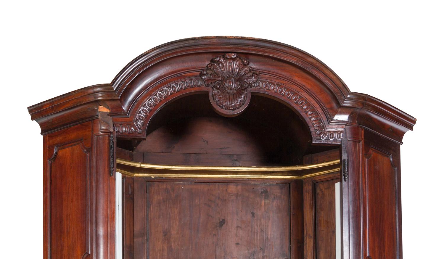 A Pair of Portuguese Rosewood Corner Bookcases