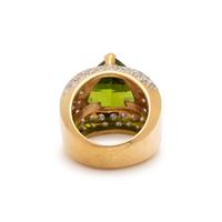 PERIDOT AND DIAMOND RING