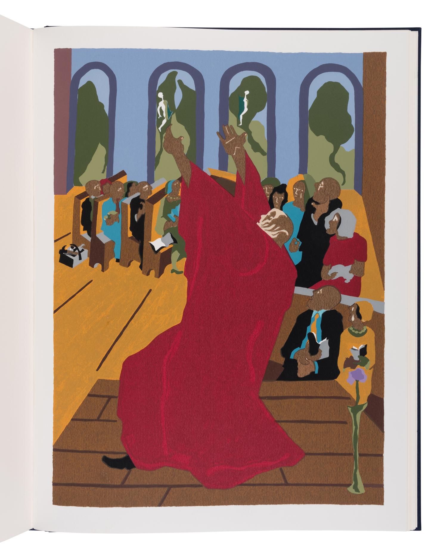 [LIMITED EDITIONS CLUB]. LAWRENCE, Jacob (1917-2000), illustrator. The Book of Moses, Called Genesis: The King James Version. New York: The Limited Editions Club, 1989.