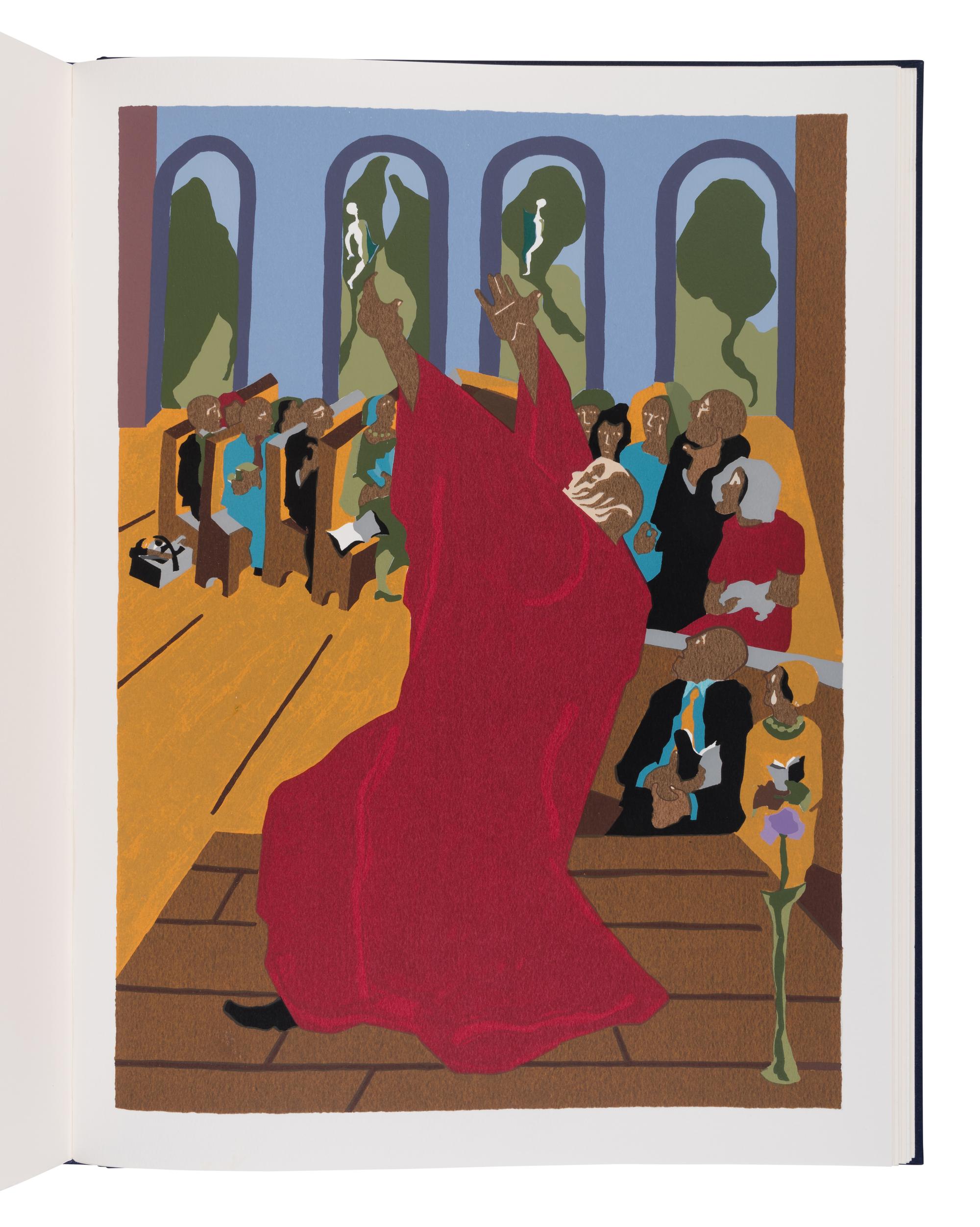 [LIMITED EDITIONS CLUB]. LAWRENCE, Jacob (1917-2000), illustrator. The Book of Moses, Called Genesis: The King James Version. New York: The Limited Editions Club, 1989.