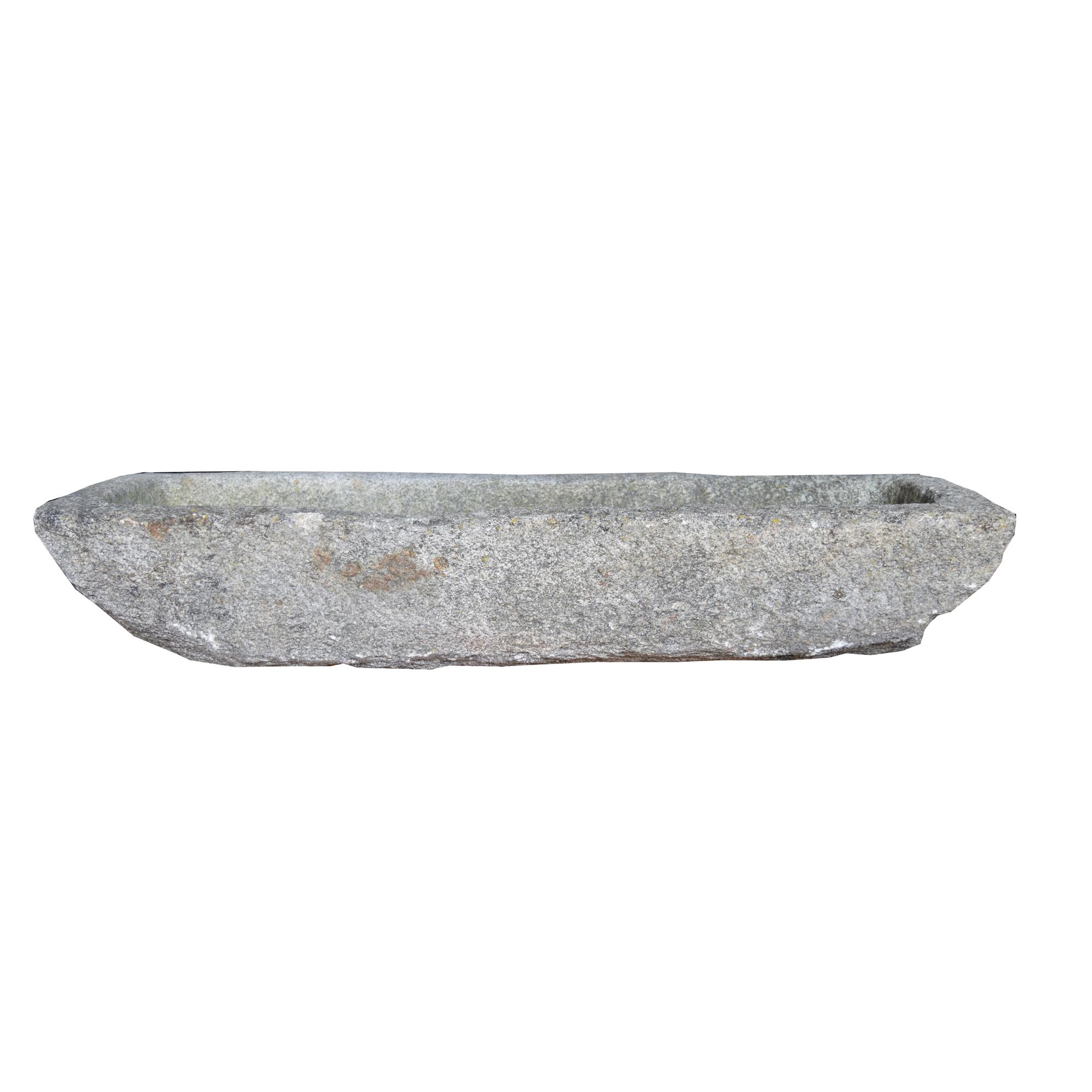 A Carved Granite Trough 56" W x 17 D x 11" H — Czech Republic, Circa 1800