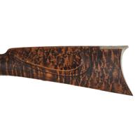 Fancy Engraved German Silver Mounted Half Stock Percussion Rifle by Tryon