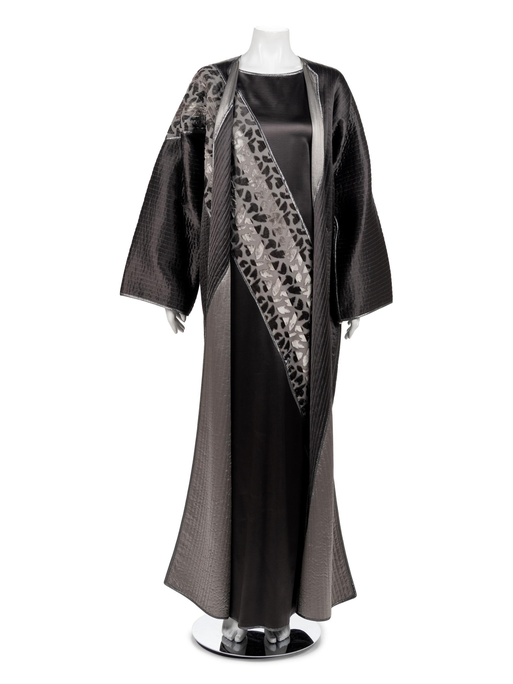 Geoffrey Beene Evening Dress with Coat, 1980-90s