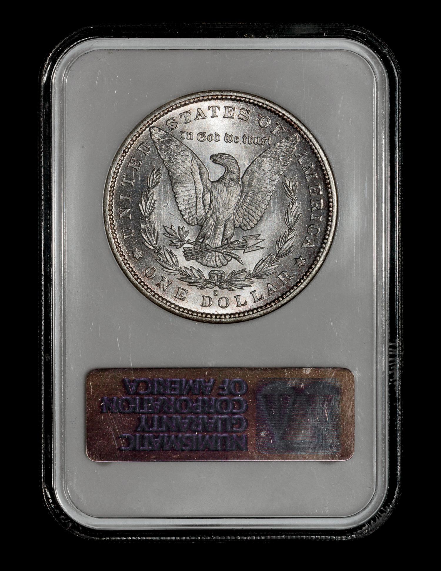 A United States 1879-S Morgan Silver $1 Coin — NGC graded MS66