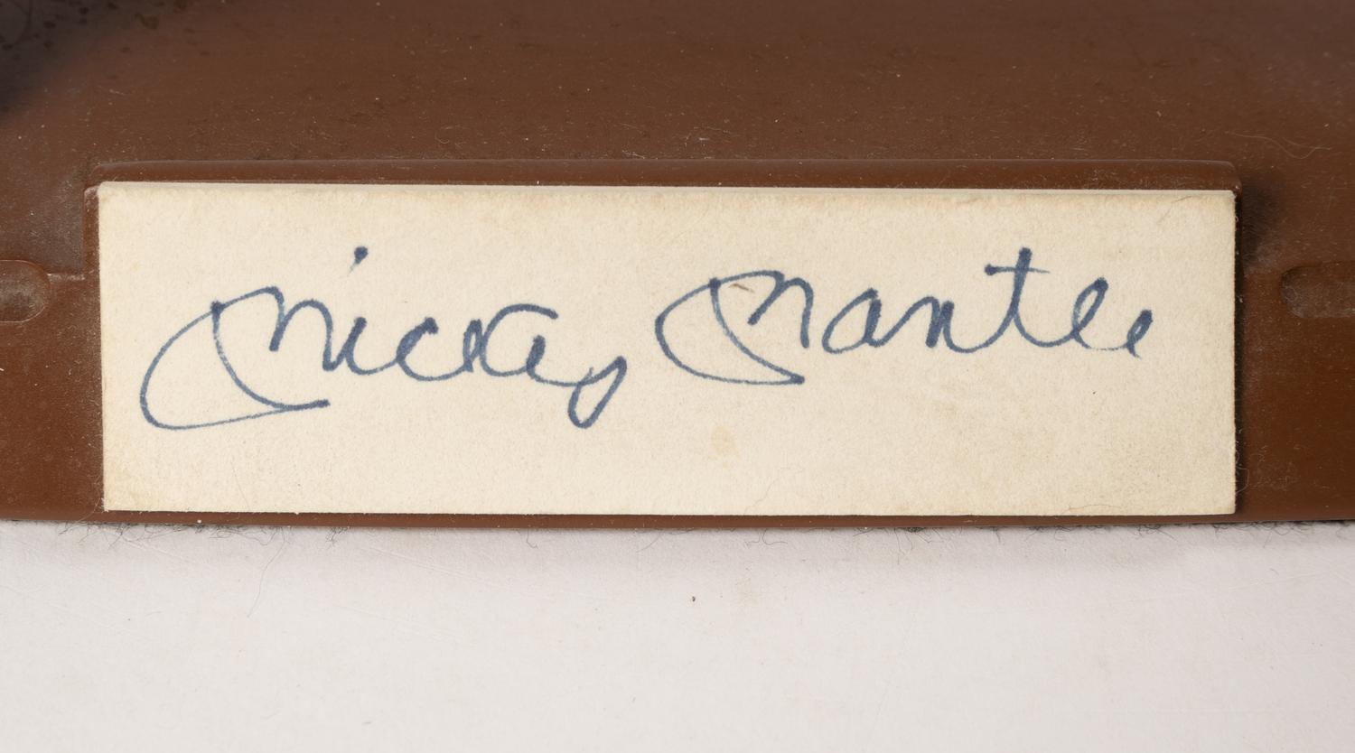 A Mickey Mantle Signed Autograph Salvino Figure,