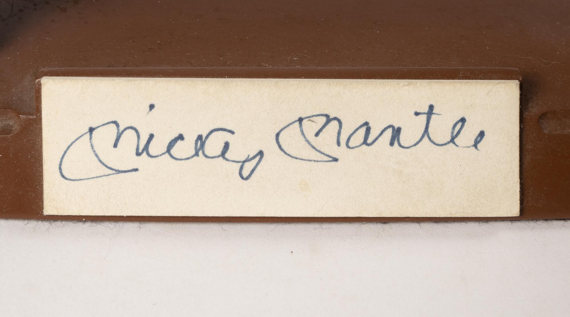 A Mickey Mantle Signed Autograph Salvino Figure,