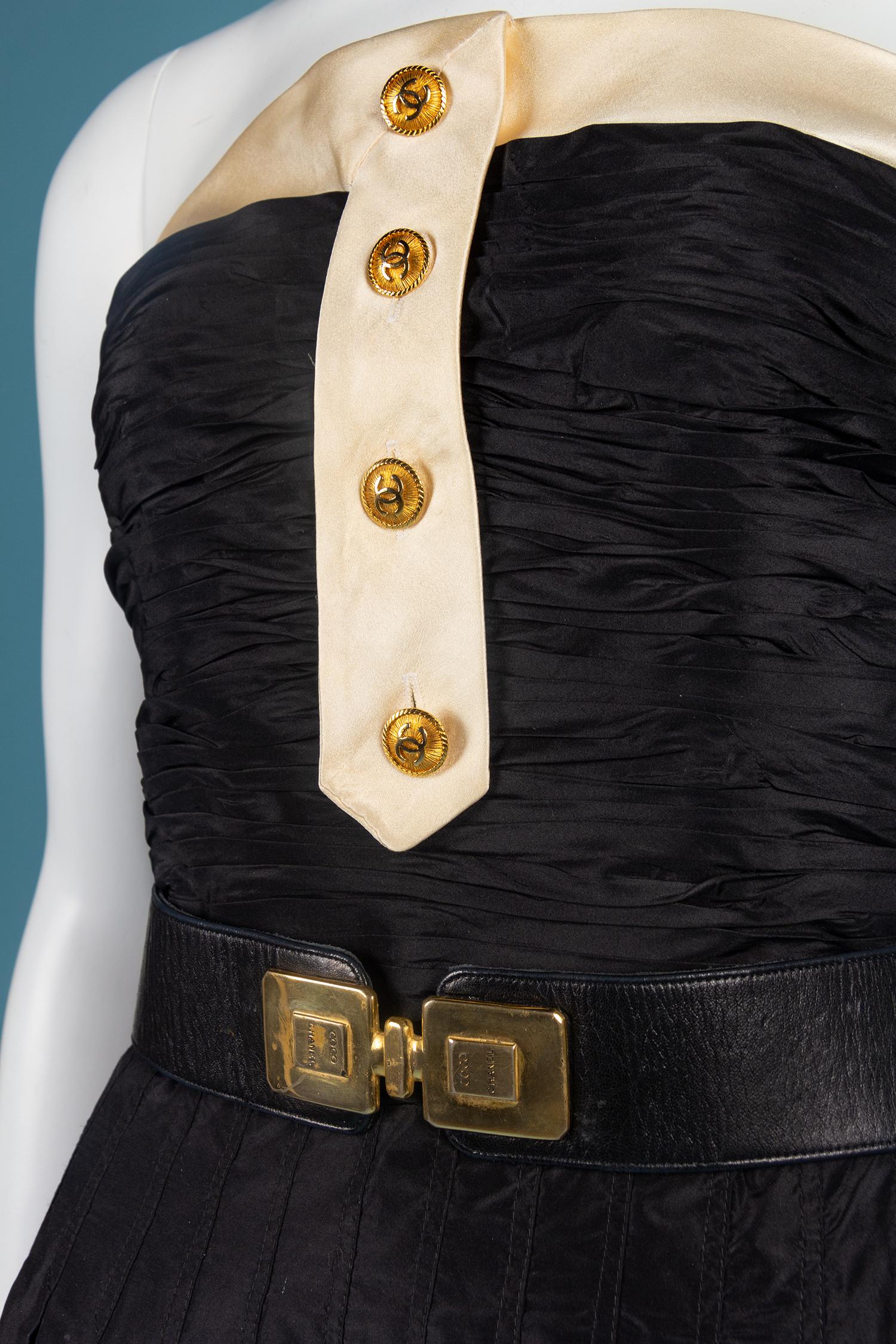 Chanel Dress with Perfume Bottle Belt, 1980-90s