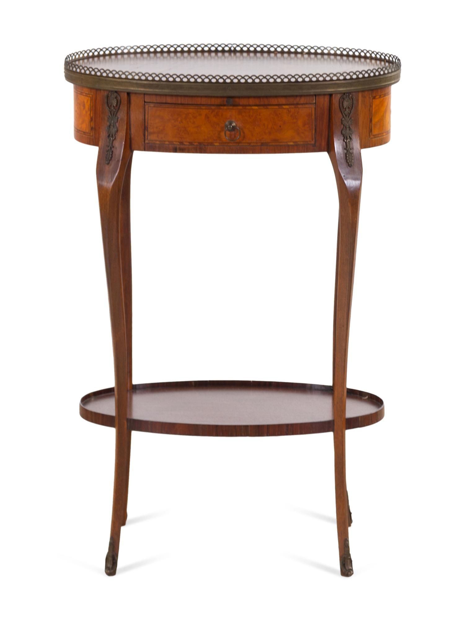A Louis XV Style Mahogany Side Table