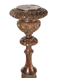 A Large Italian Painted Pricket