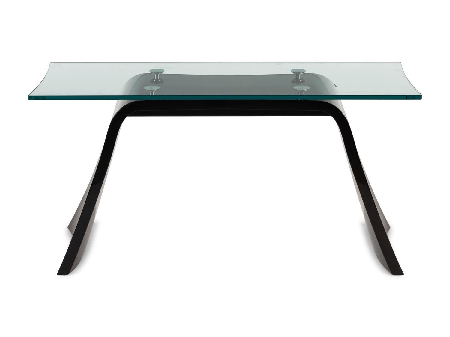 A Contemporary Lacquered Mahogany and Glass Console or Dressing Table
