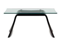 A Contemporary Lacquered Mahogany and Glass Console or Dressing Table