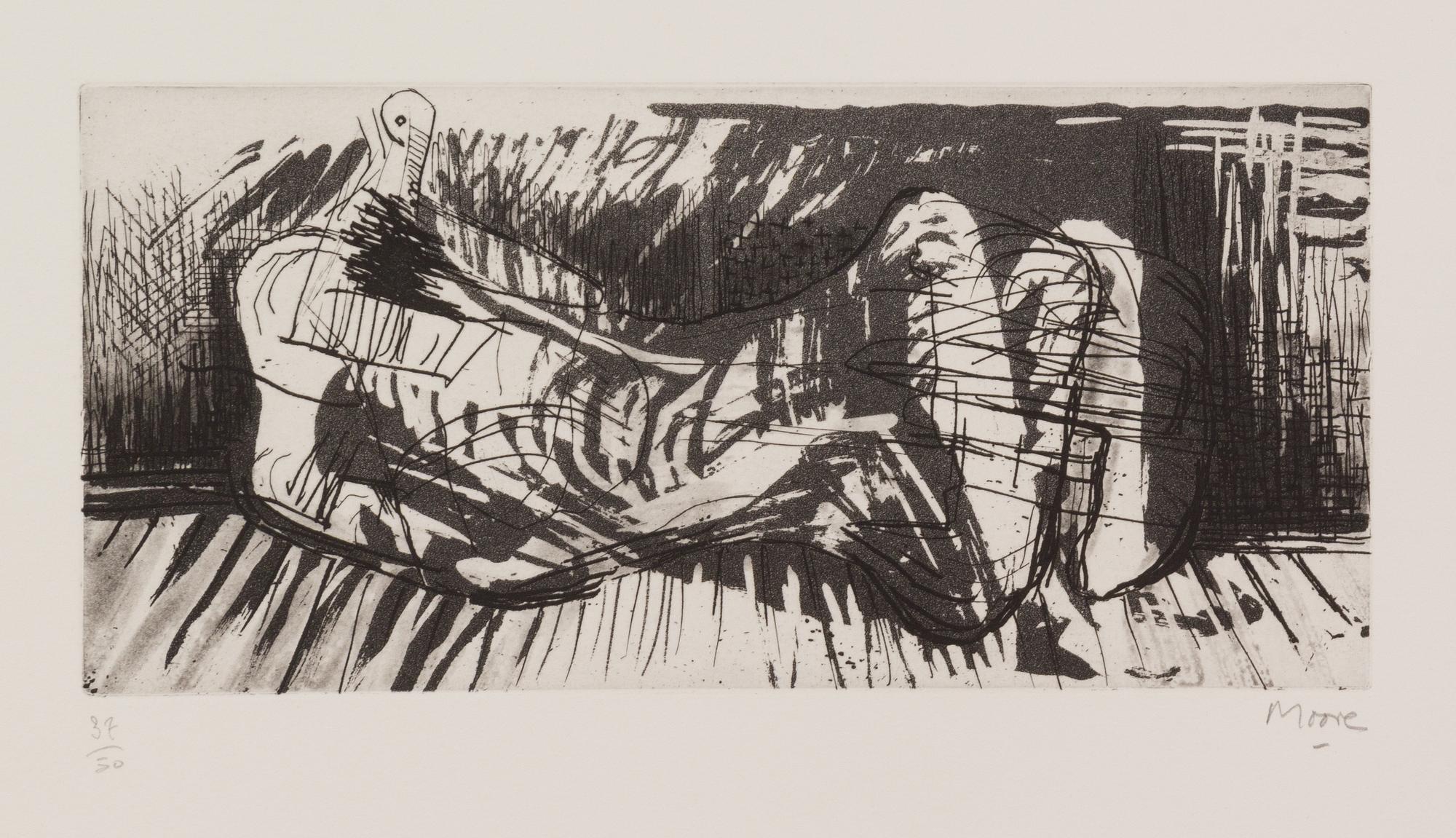 Henry Moore, (British, 1898-1968), Reclining Figure III C194, 1970-72