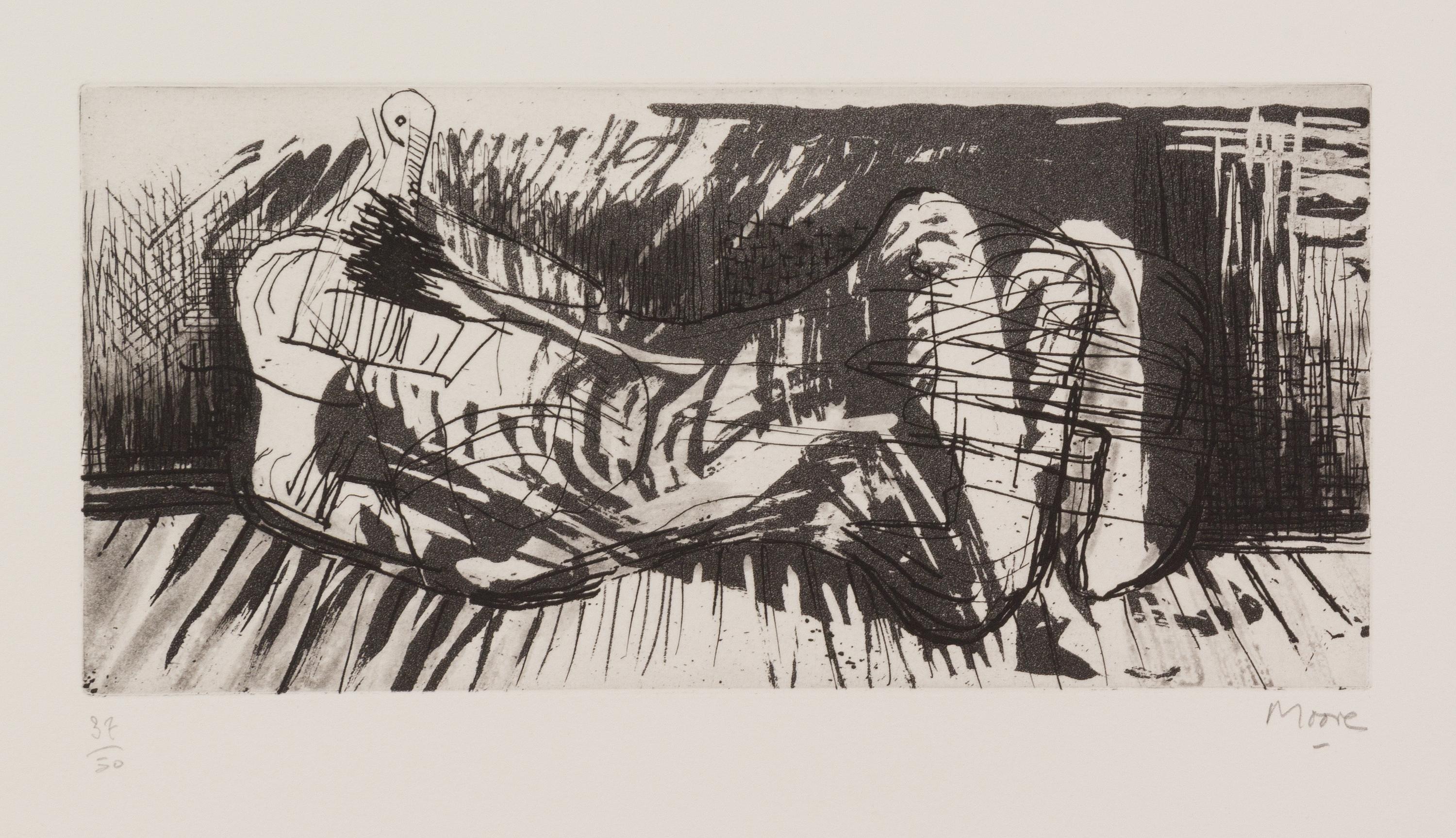 Henry Moore, (British, 1898-1968), Reclining Figure III C194, 1970-72