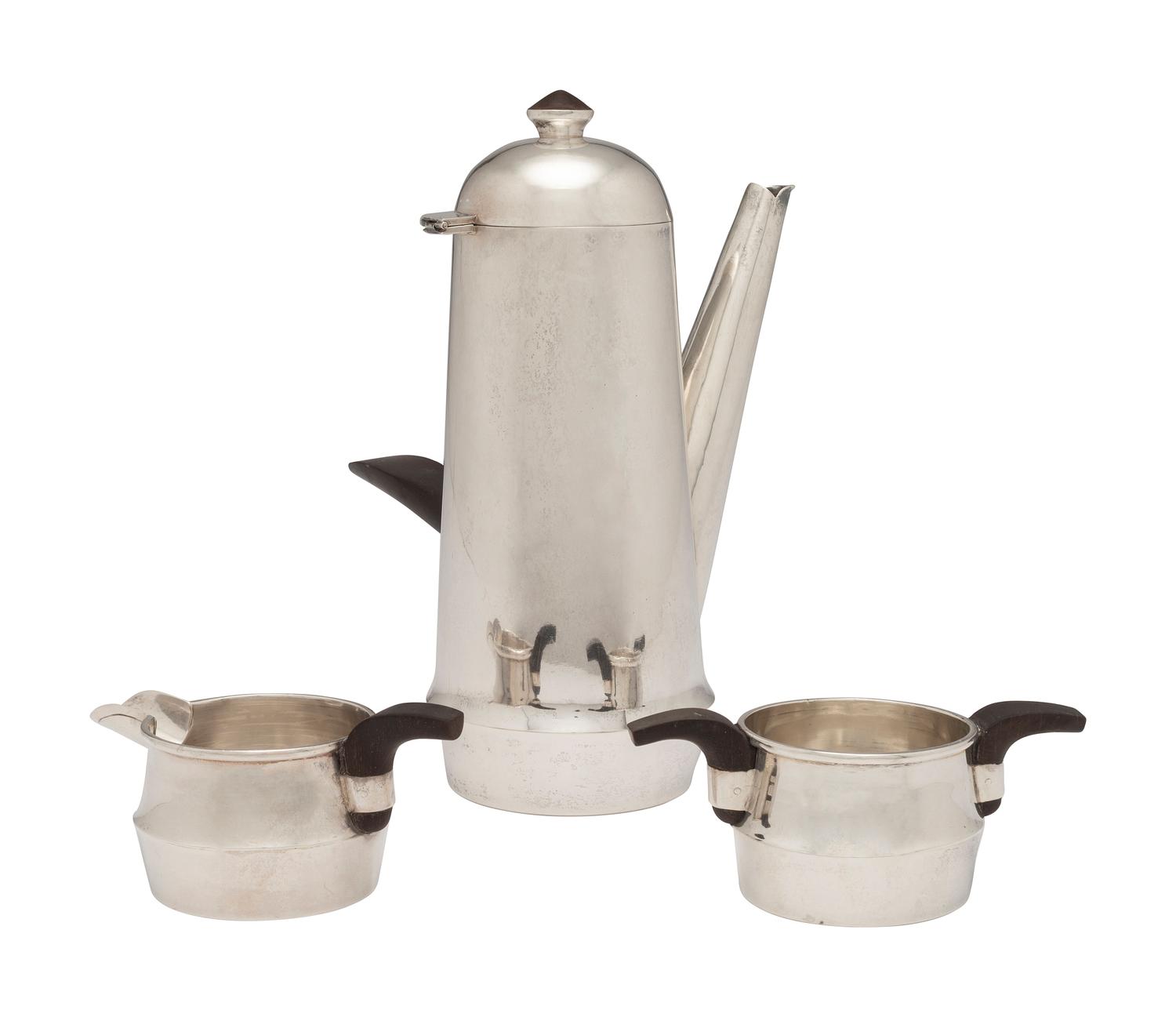 A Mexican Silver Three Piece Coffee Service