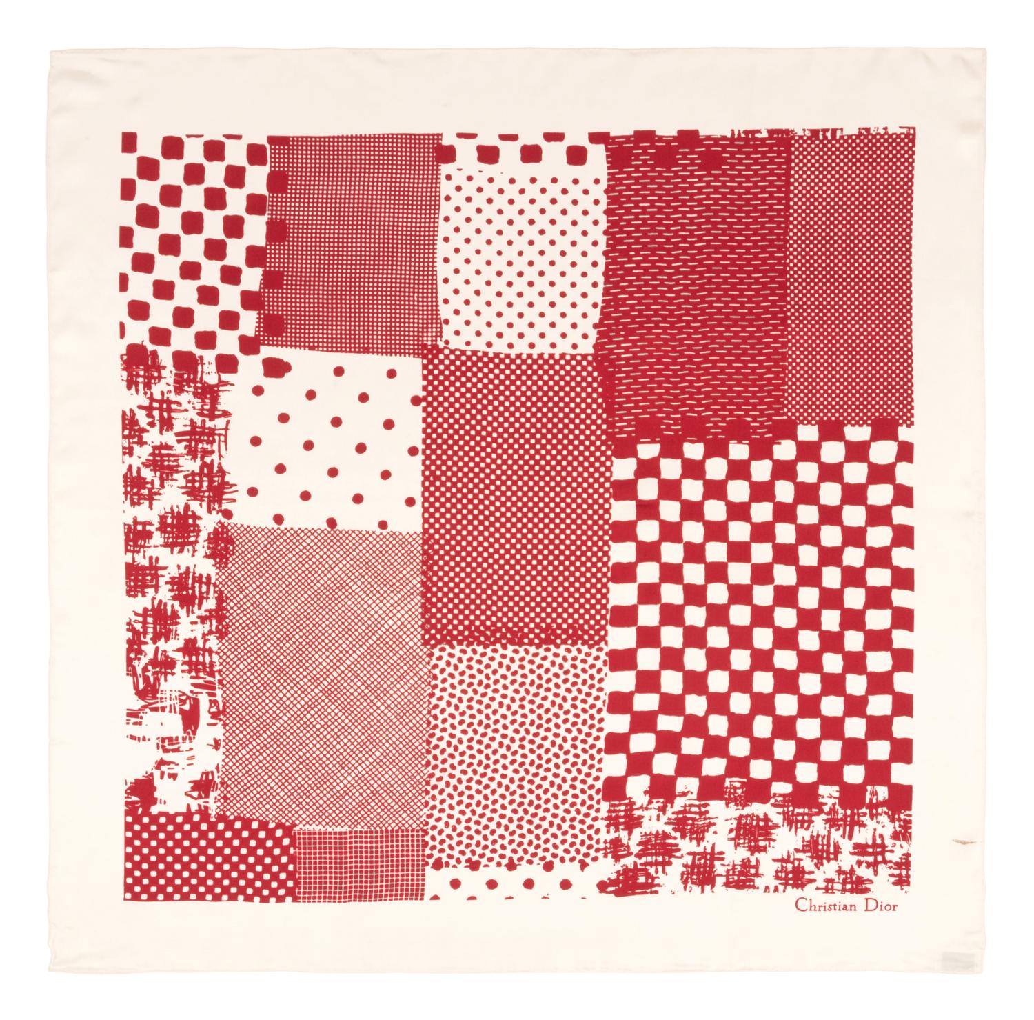 Collection of Seven Designer Silk Scarves, 1970-90s