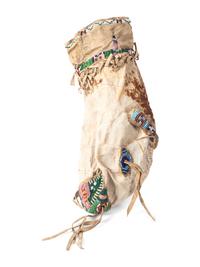 Sioux Beaded Hide Calf Head Bag