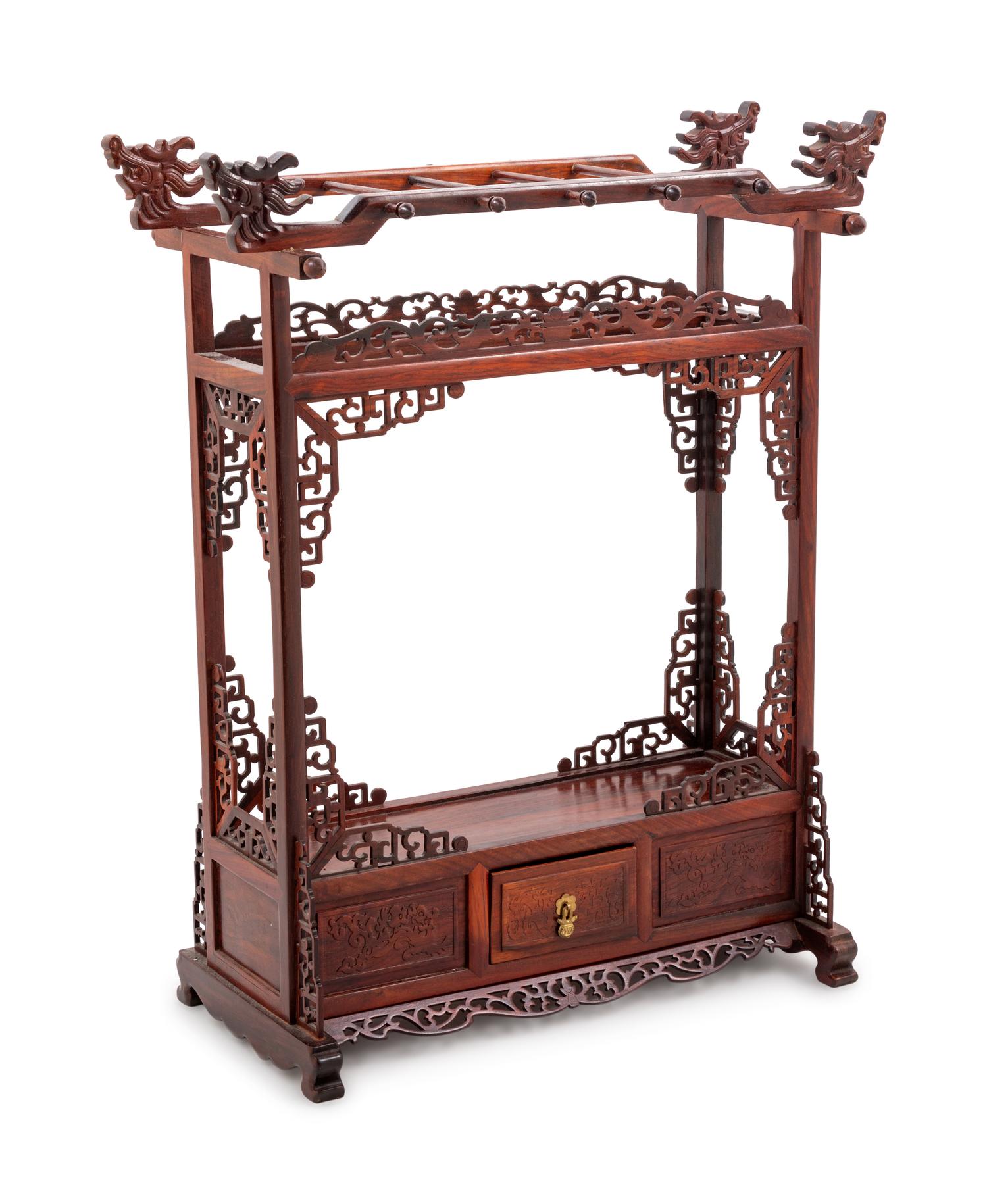 A Huanghuali Wood Brush Stand, Bijia