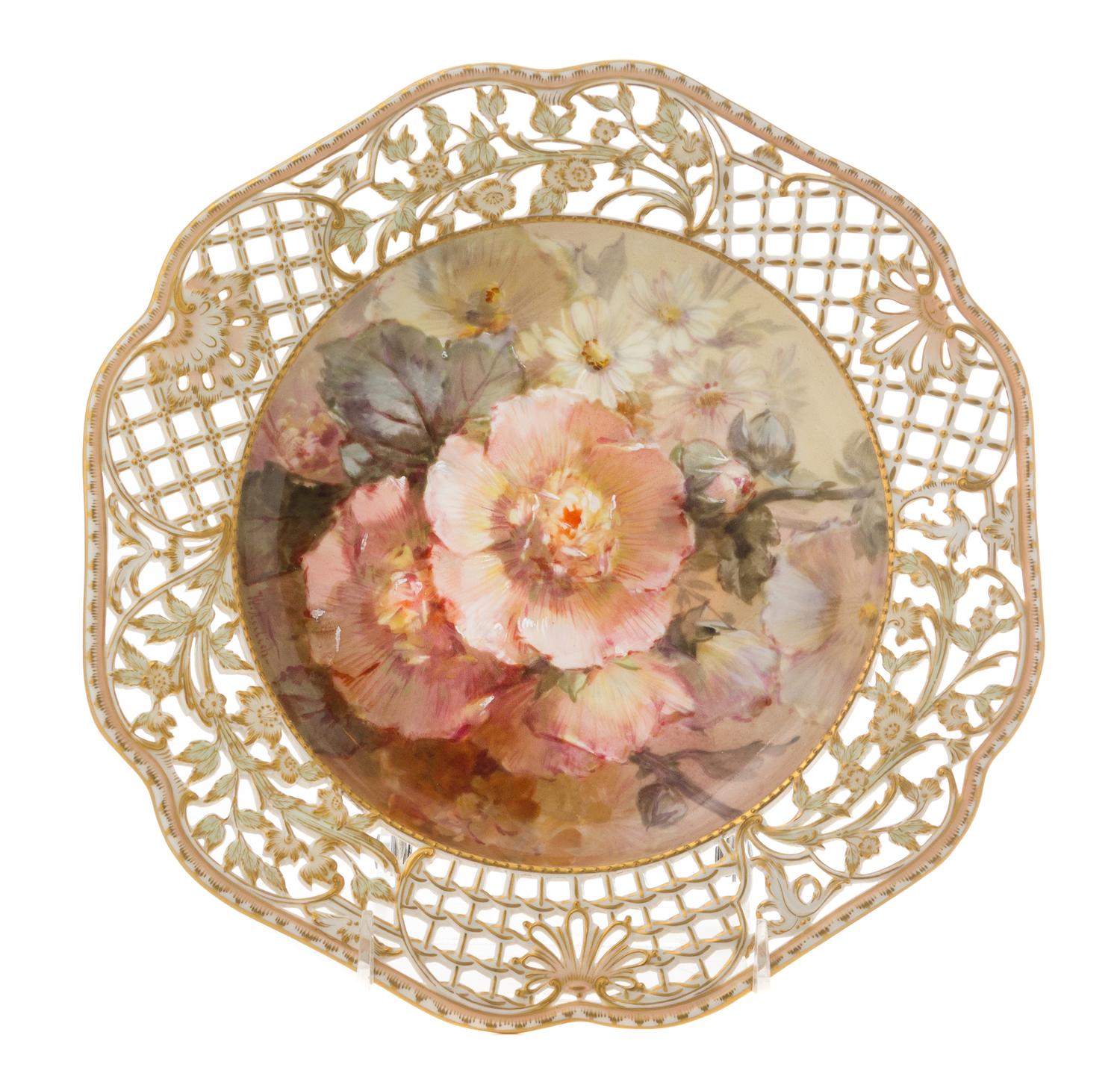 A Berlin (K.P.M.) Porcelain Cabinet Plate Diameter 9 1/2 inches.