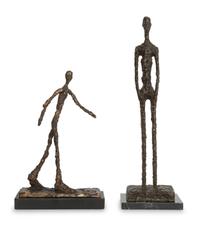 A Pair of Brutalist Style Bronze Figures in the Manner of Diego Giacometti (Swiss, 1902-1985)