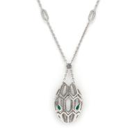 BULGARI, EMERALD AND DIAMOND 'SERPENTI SEDUTTORI' NECKLACE