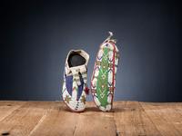 Sioux Fully Beaded Buffalo Hide Moccasins