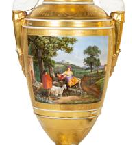 A Pair of Paris Porcelain Vases