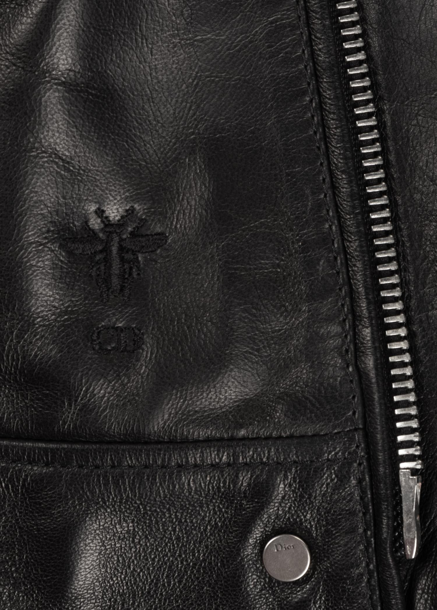 Christian Dior Lambskin Leather Biker Jacket