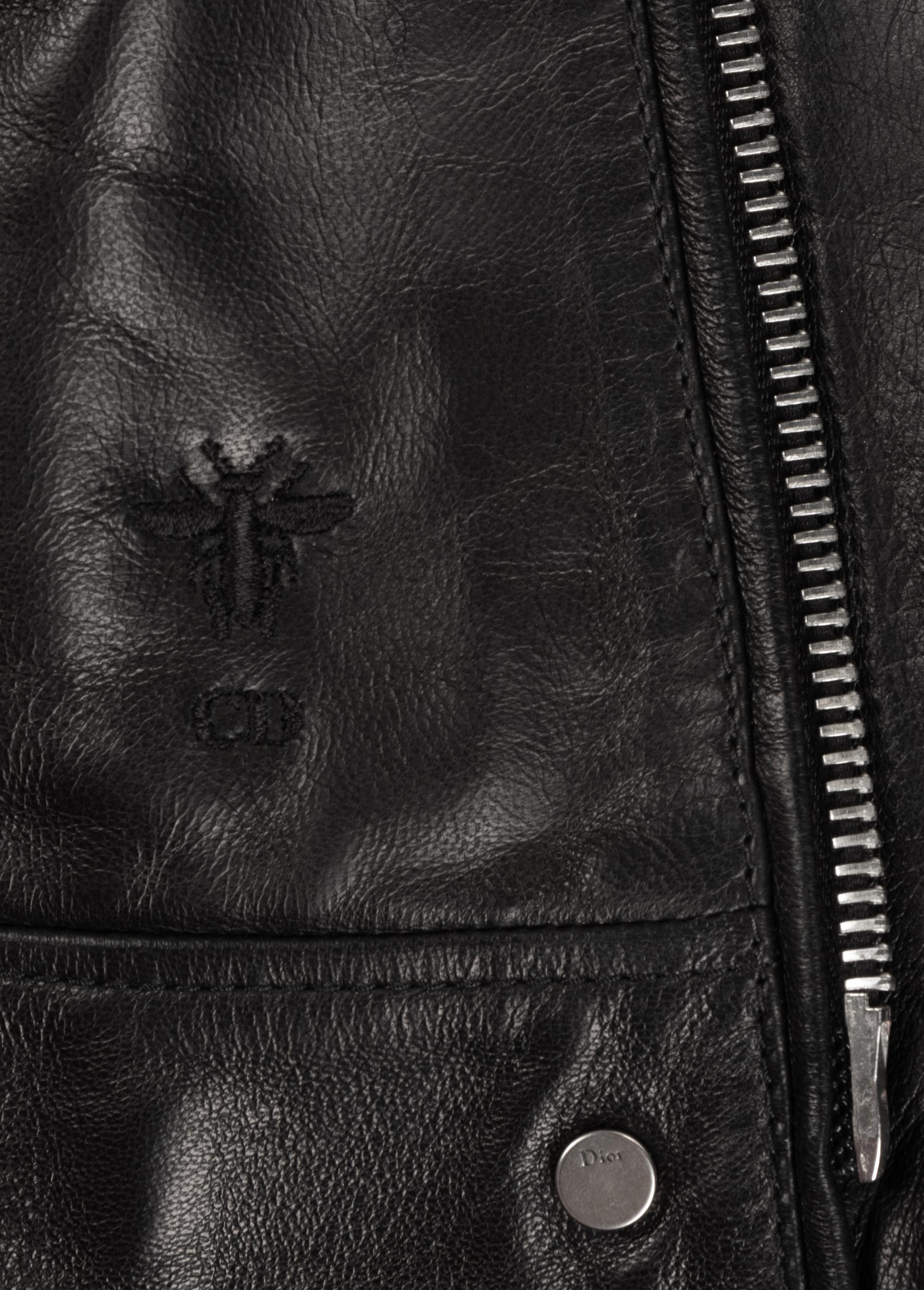 Christian Dior Lambskin Leather Biker Jacket