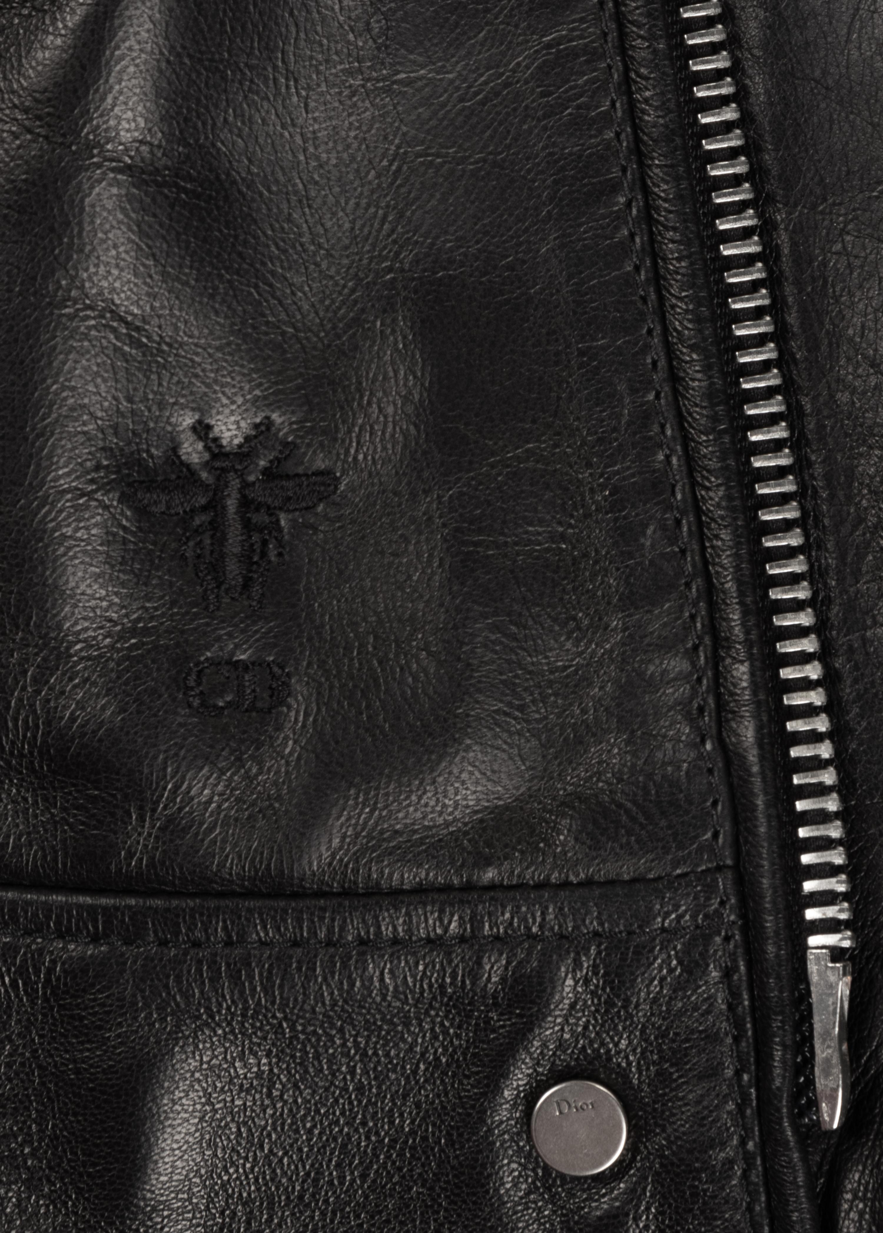 Christian Dior Lambskin Leather Biker Jacket