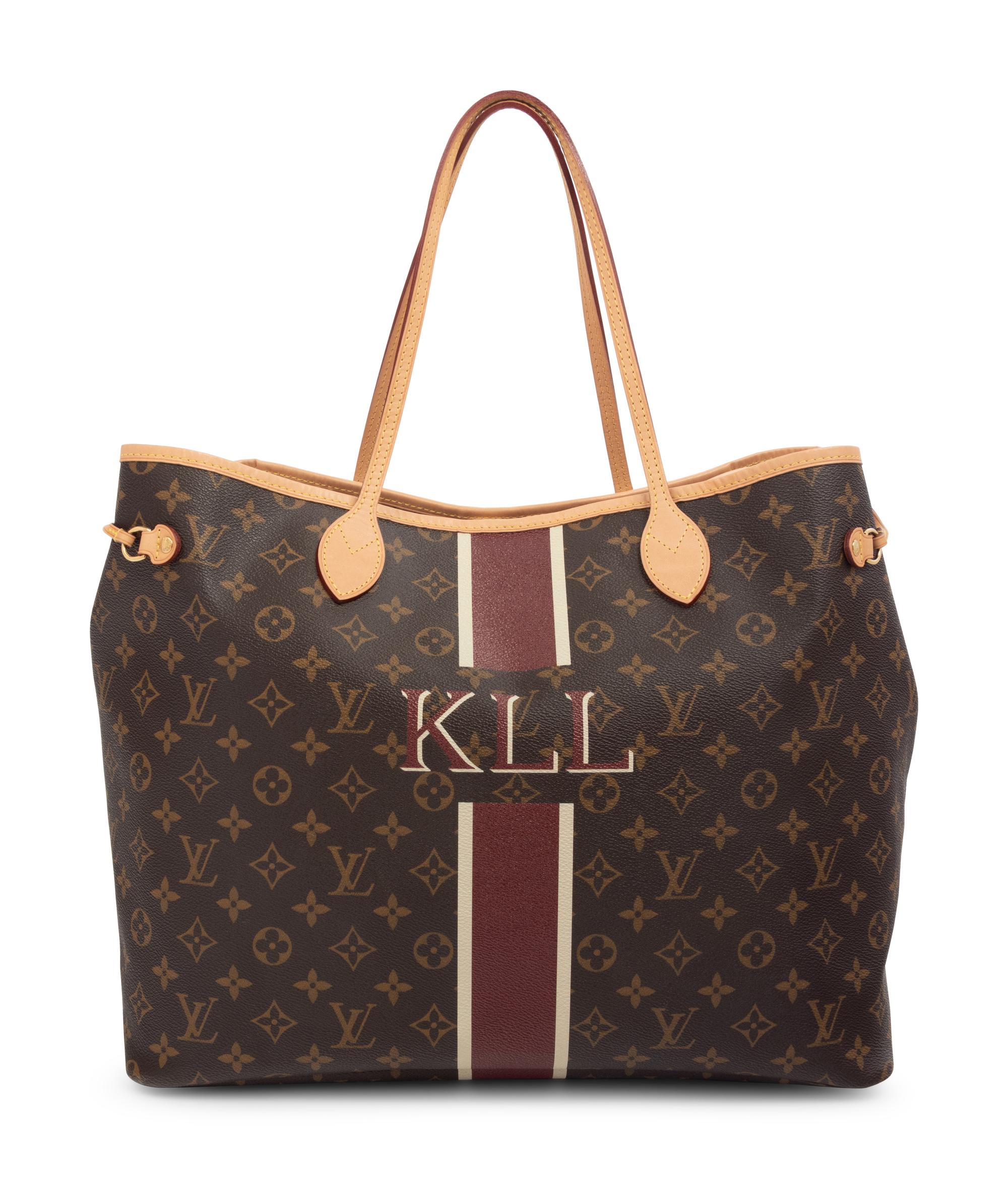 Louis Vuitton Monogram Neverfull Tote Bag and Wristlet, 2015