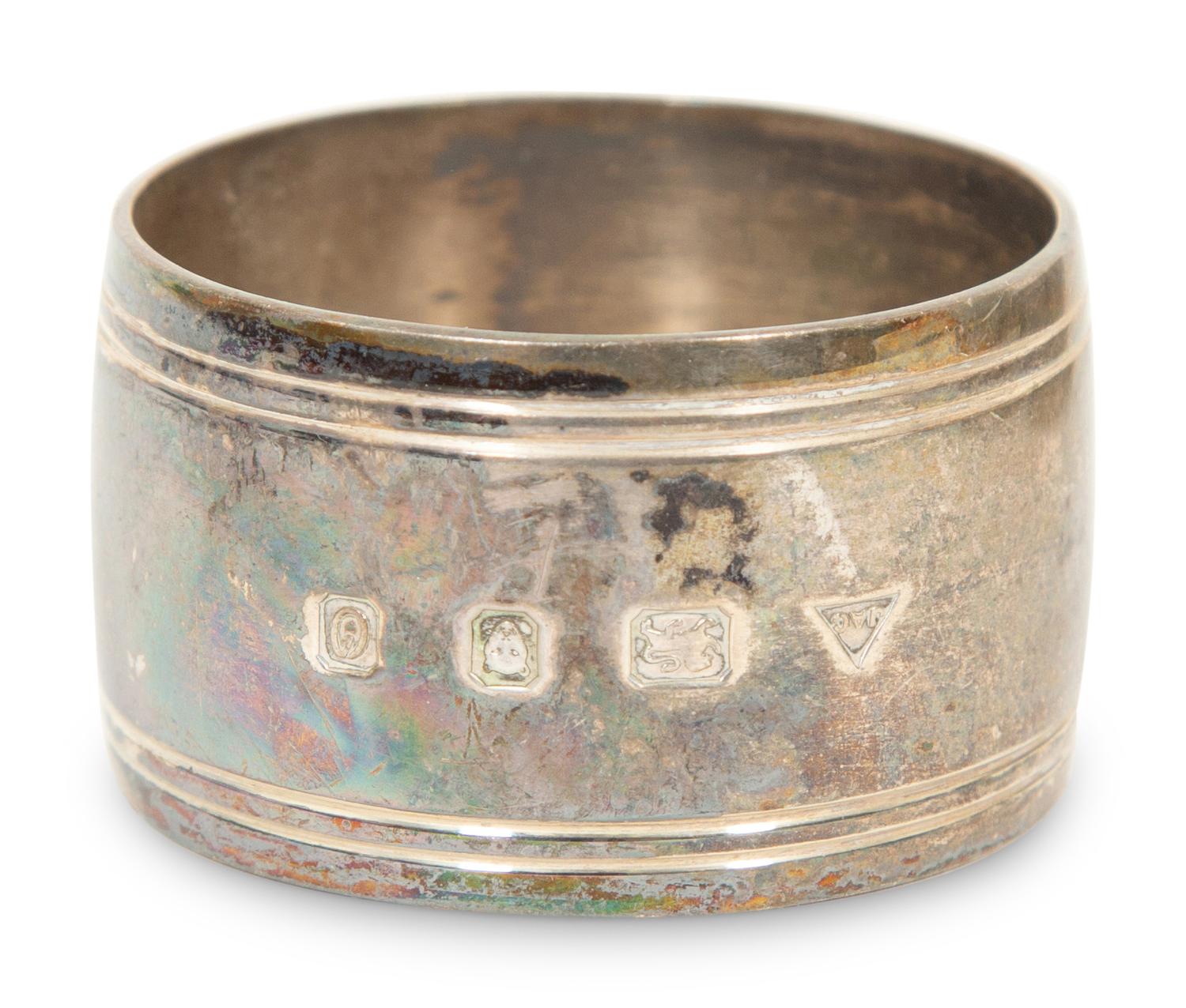 Twenty-two English Silver Napkin Rings by J. A. Campbell, London 1977-2012