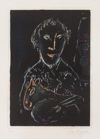 Marc Chagall, (French/Russian, 1887-1985), Autoportrait, 1973