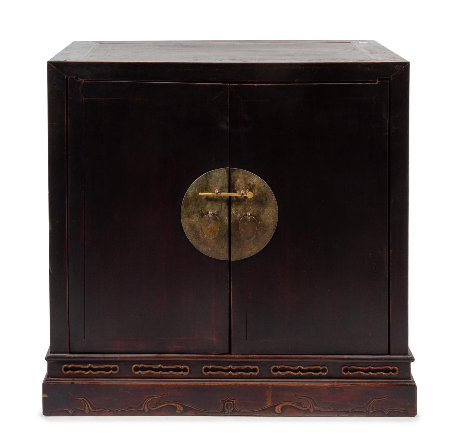 A Chinese Hardwood Chest, Gui Height 36 x width 36 x depth 22 3/4 inches. — 18TH/19TH CENTURY