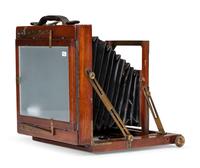 [EARLY PHOTOGRAPHY]. A group of 2 reversible back cameras produced by the Blair Camera Co., Boston, MA, ca 1888-1889.
