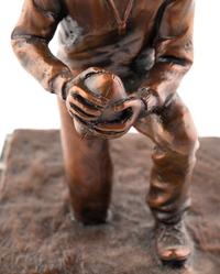 Mike Ditka's Personally Owned Frank Leahy Award/Sculpture by Jerry McKenna Formerly Displayed in Ditka's Chicago Home