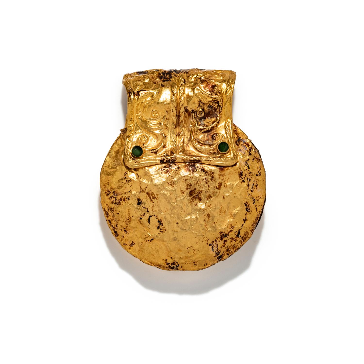 A Roman Gold Bulla Pendant