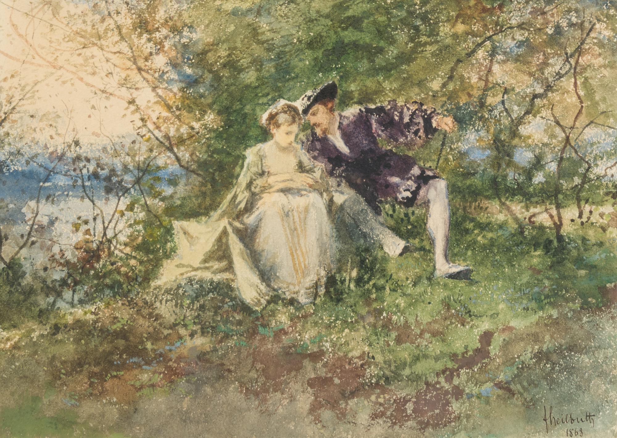 Ferdinand Heilbuth, (French, 1826-1889), Courting Couple, 1868