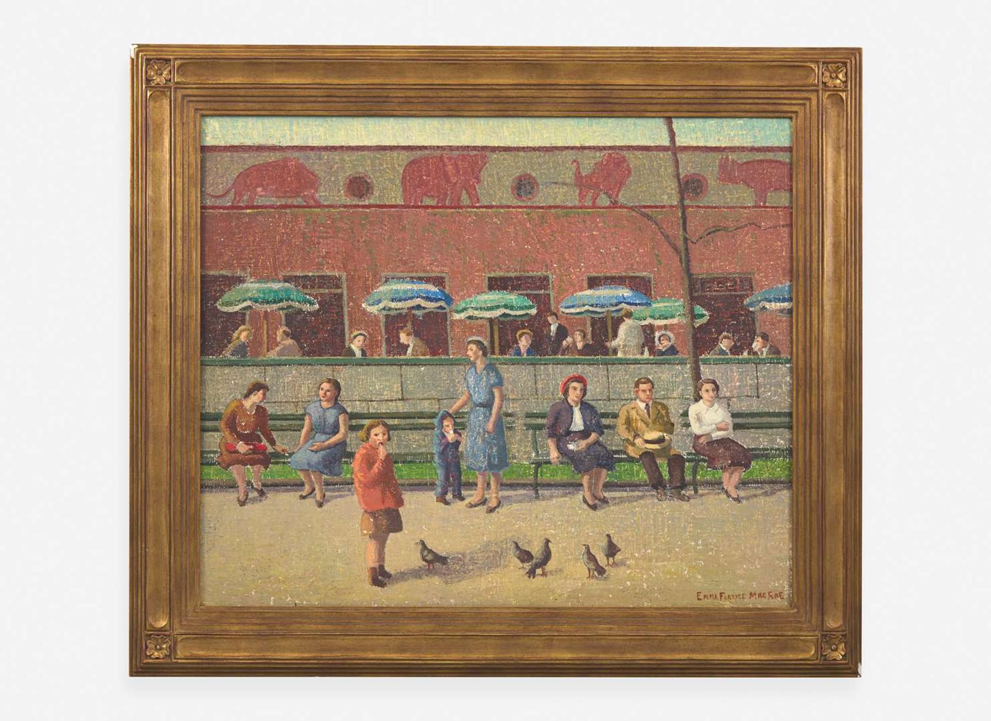 Emma Fordyce MacRae (American, 1887-1974) - Central Park Restaurant