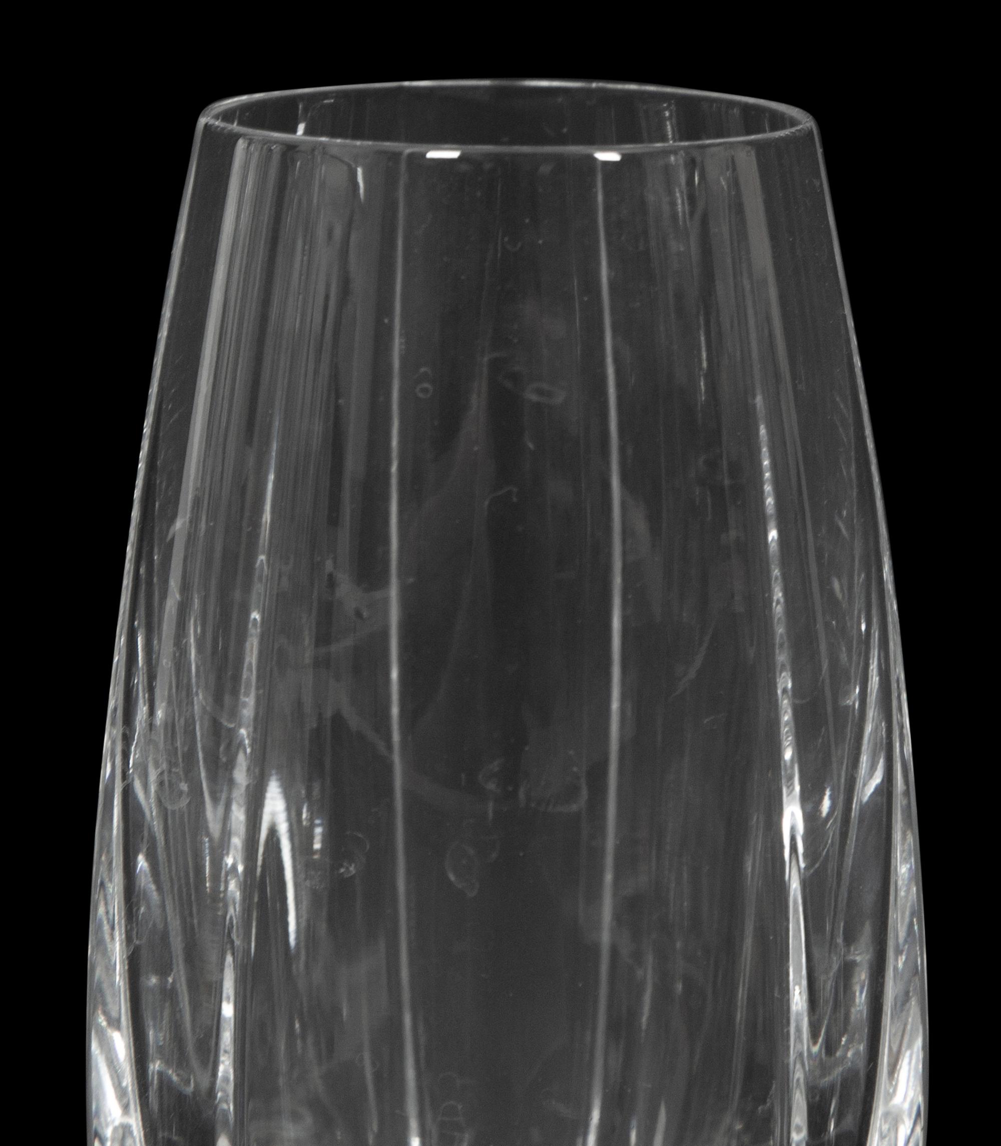 A Set of Twelve Baccarat Neptune Champagne Flutes