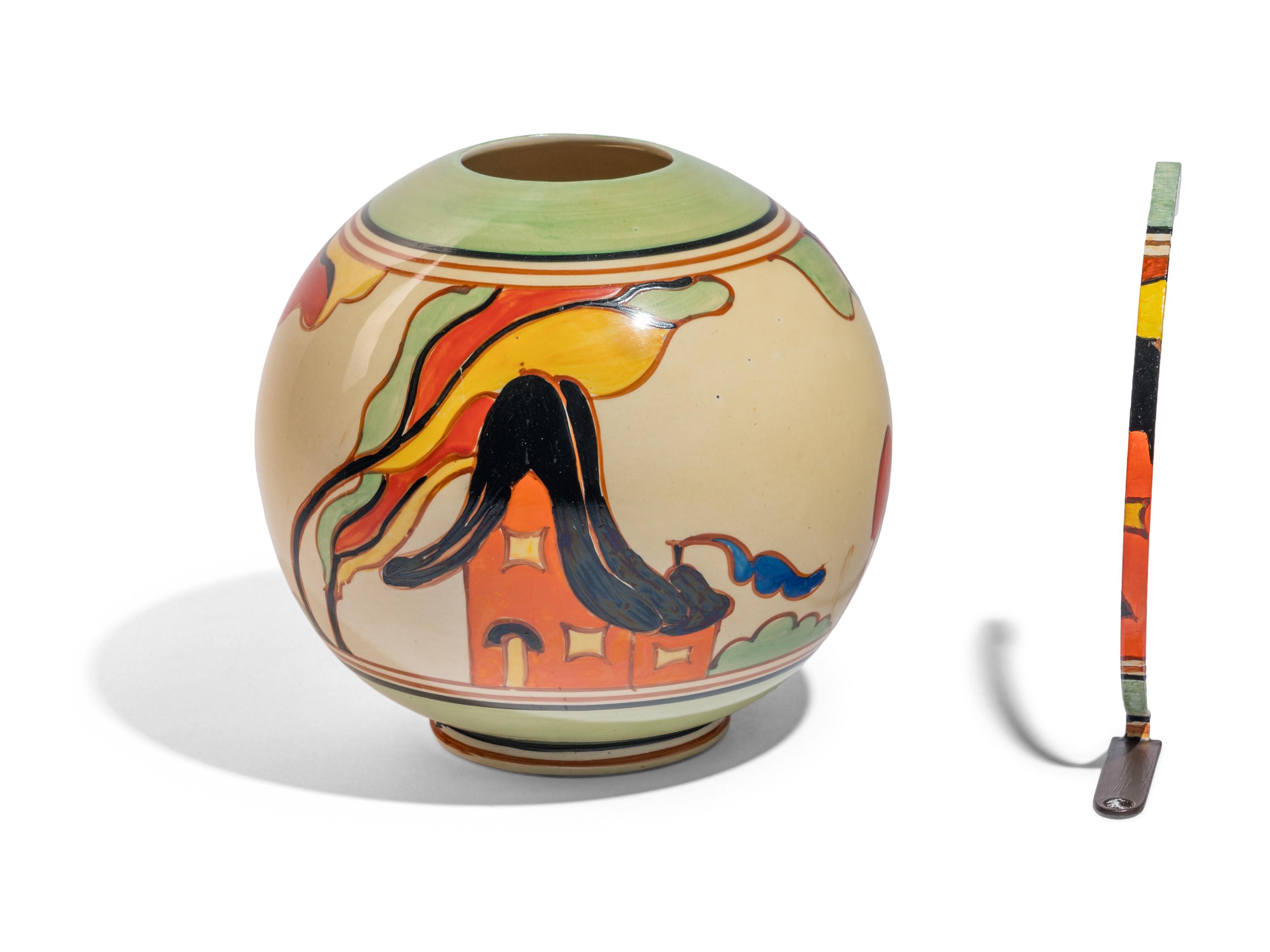 Orange House Globe Vase (shape 370), c. 1930