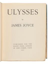 JOYCE, James (1882-1941). Ulysses . London and Paris: John Rodker for The Egoist Press, 1922.
